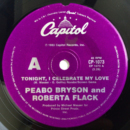 Peabo Bryson, Roberta Flack – Tonight I Celebrate My Love (LP, Vinyl Record Album)