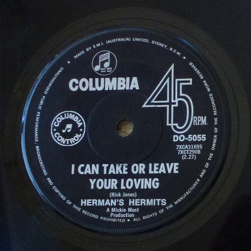 Herman's Hermits – I Can Take Or Leave Your Loving (LP, Vinyl Record Album)