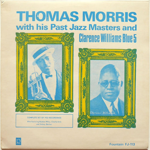 Thomas Morris With His Past Jazz Masters, Clarence Williams' Blue Five – Complete Set Of 1923 Recordings (LP, Vinyl Record Album)