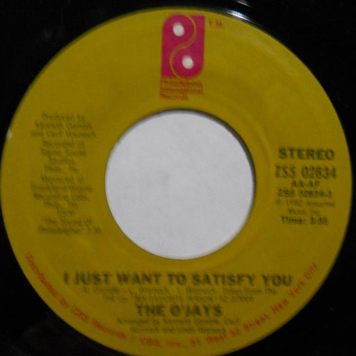 The O'Jays – I Just Want To Satisfy You / Don't Walk Away Mad (LP, Vinyl Record Album)