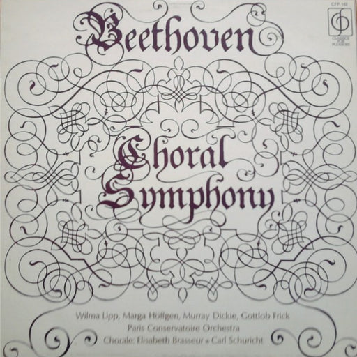 Ludwig Van Beethoven, Orchestre De La Société Des Concerts Du Conservatoire, Carl Schuricht – Choral Symphony (LP, Vinyl Record Album)