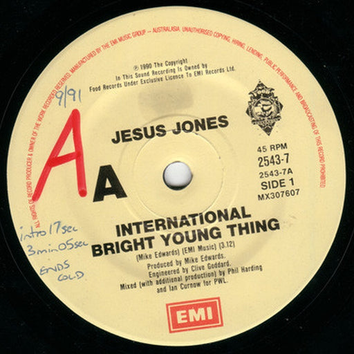 Jesus Jones – International Bright Young Thing (LP, Vinyl Record Album)
