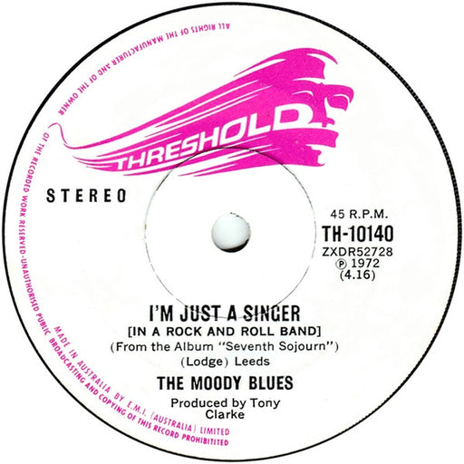 The Moody Blues – I'm Just A Singer (In A Rock And Roll Band) (LP, Vinyl Record Album)