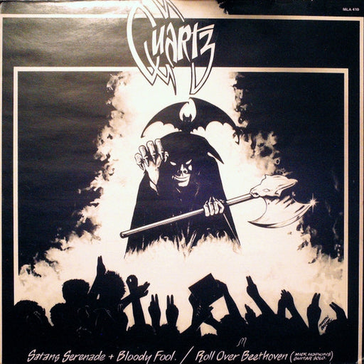 Quartz – Satans Serenade + Bloody Fool / Roll Over Beethoven (LP, Vinyl Record Album)