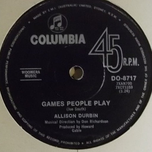 Allison Durbin – Games People Play (LP, Vinyl Record Album)