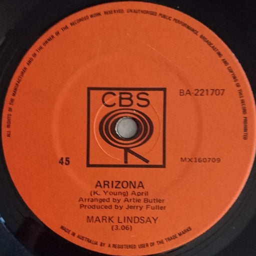 Arizona – Mark Lindsay (LP, Vinyl Record Album)