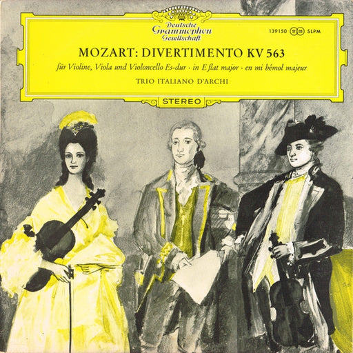 Wolfgang Amadeus Mozart, Trio Italiano D'Archi – Divertimento KV 563 (LP, Vinyl Record Album)