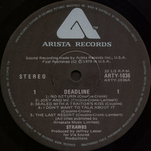Strawbs – Deadlines (LP, Vinyl Record Album)