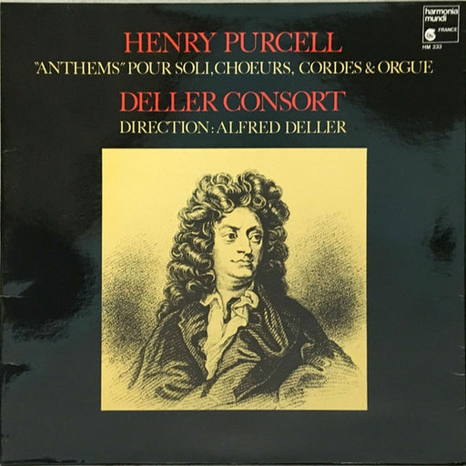 Henry Purcell, Deller Consort, Alfred Deller – "Anthems" Pour Soli, Choeurs, Cordes & Orgue (LP, Vinyl Record Album)