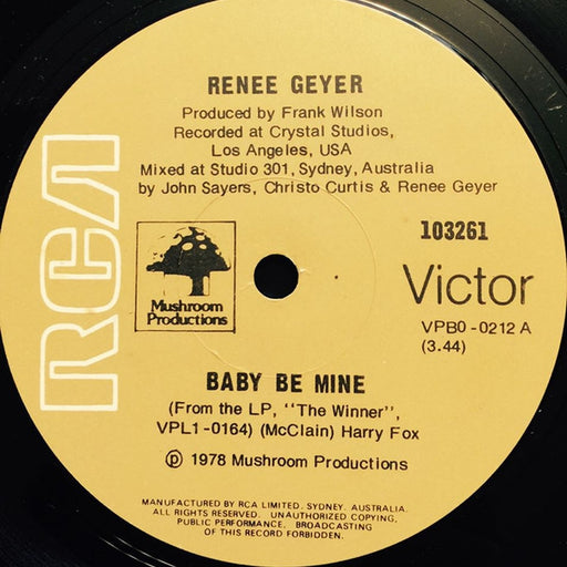 Renee Geyer – Baby Be Mine (LP, Vinyl Record Album)