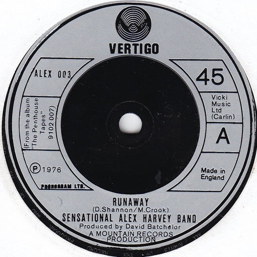 The Sensational Alex Harvey Band – Runaway (LP, Vinyl Record Album)