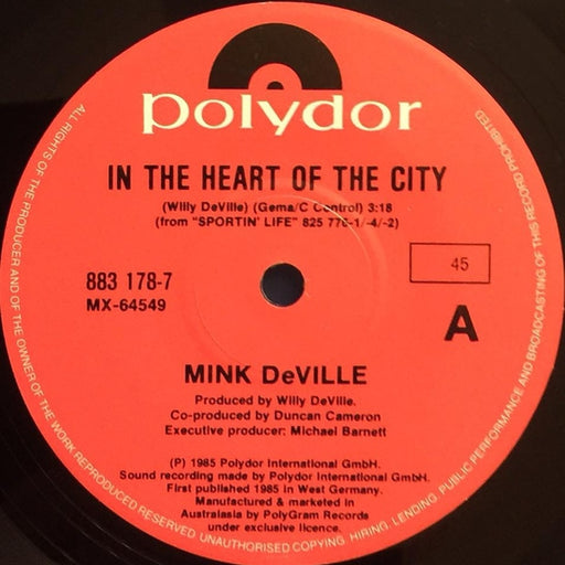 Mink DeVille – In The Heart Of The City (LP, Vinyl Record Album)