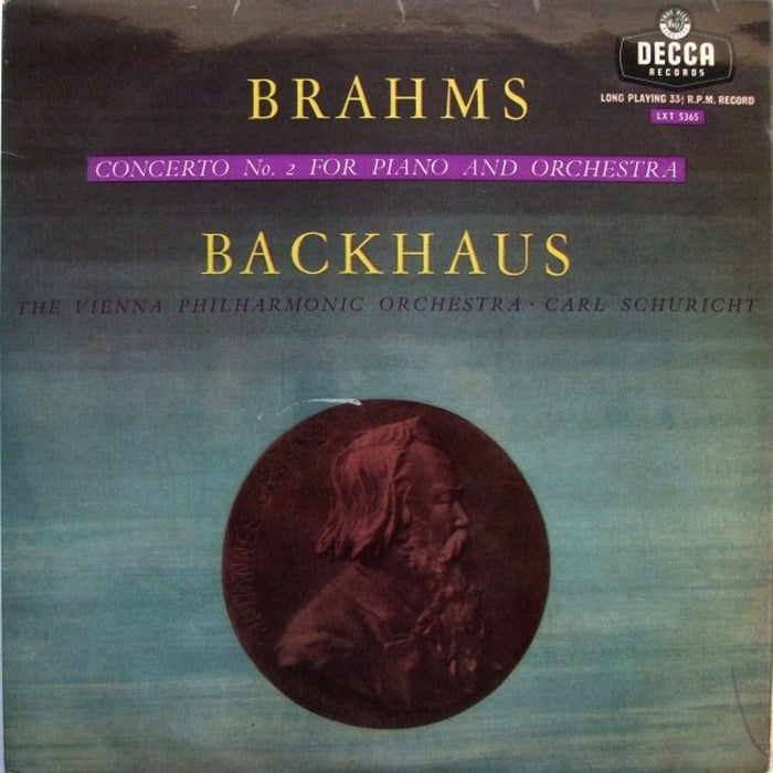 Johannes Brahms, Wilhelm Backhaus, Wiener Philharmoniker, Carl Schuricht – Concerto No 2 For Piano And Orchestra (LP, Vinyl Record Album)