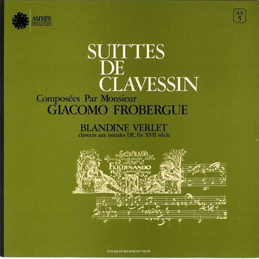 Blandine Verlet, Johann Jakob Froberger – Suittes de Clavessin (LP, Vinyl Record Album)