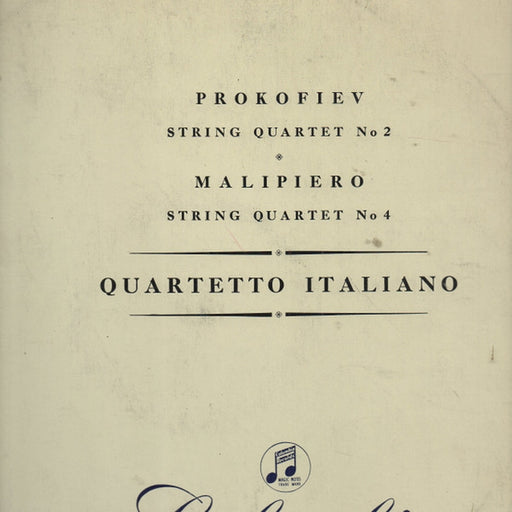 Sergei Prokofiev, Gian Francesco Malipiero, Quartetto Italiano – String Quartet No. 2, Op. 92 / String Quartet No. 4 (LP, Vinyl Record Album)
