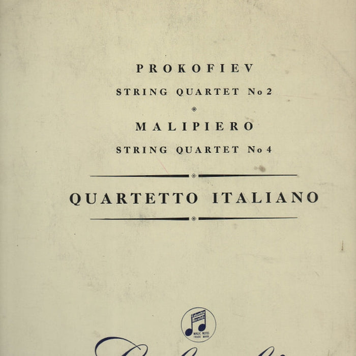 Sergei Prokofiev, Gian Francesco Malipiero, Quartetto Italiano – String Quartet No. 2, Op. 92 / String Quartet No. 4 (LP, Vinyl Record Album)