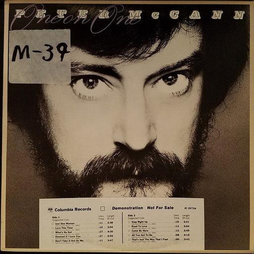 Peter McCann – One On One (LP, Vinyl Record Album)