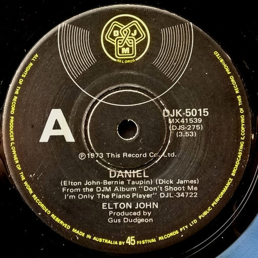 Elton John – Daniel (LP, Vinyl Record Album)