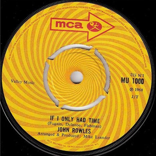 John Rowles – If I Only Had Time (LP, Vinyl Record Album)