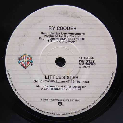 Ry Cooder – Little Sister (LP, Vinyl Record Album)