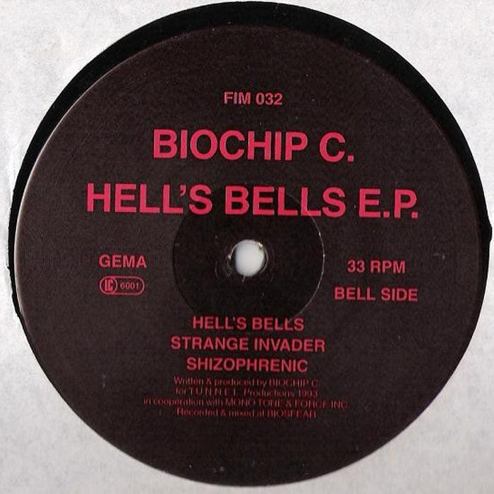 Biochip C. – Hell's Bells E.P. (LP, Vinyl Record Album)