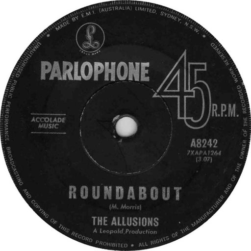 The Allusions – Roundabout (LP, Vinyl Record Album)