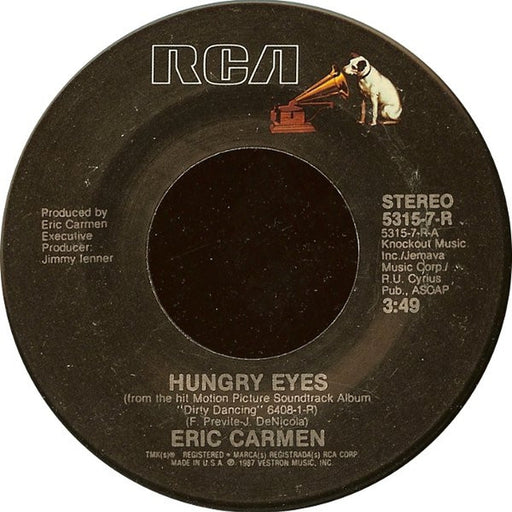 Eric Carmen, Tom Johnston – Hungry Eyes / Where Are You Tonight (LP, Vinyl Record Album)