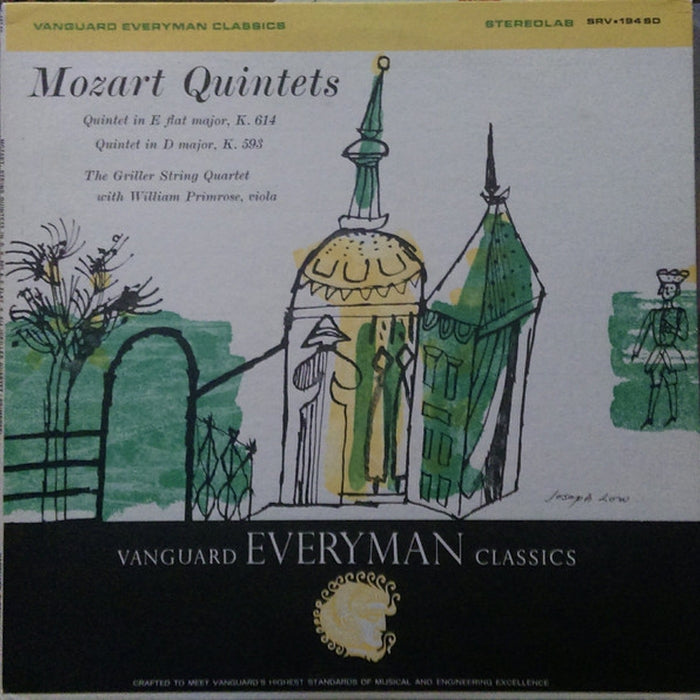 The Griller String Quartet, William Primrose – Mozart Quintets: Quintet In E Flat Major, K. 614 / Quintet In D Major, K. 593 (LP, Vinyl Record Album)