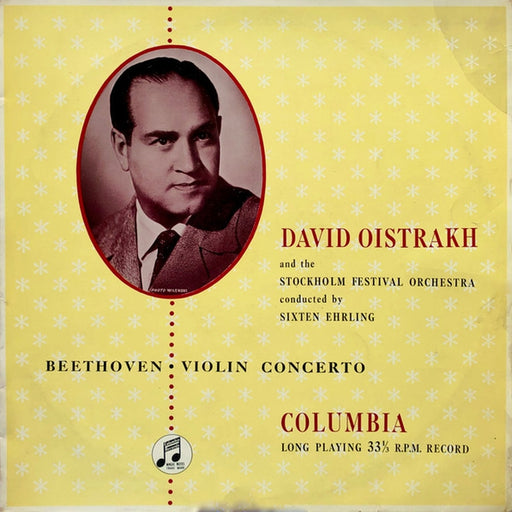 David Oistrach, The Stockholm Festival Orchestra, Sixten Ehrling – Beethoven Violin Concerto (LP, Vinyl Record Album)