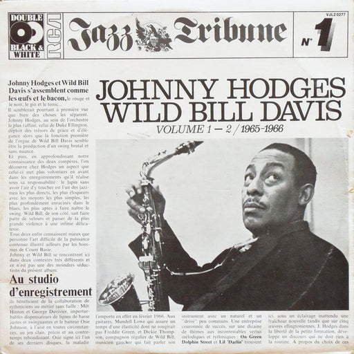 Johnny Hodges, Wild Bill Davis – Johnny Hodges, Wild Bill Davis Volume 1 - 2 / 1965 - 1966 (LP, Vinyl Record Album)
