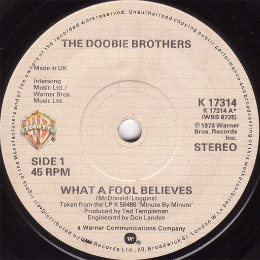 The Doobie Brothers – What A Fool Believes (LP, Vinyl Record Album)