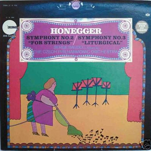 Arthur Honegger, Serge Baudo, The Czech Philharmonic Orchestra – Symphony No. 2 "For Strings" / Symphony No. 3 "Liturgical" (LP, Vinyl Record Album)