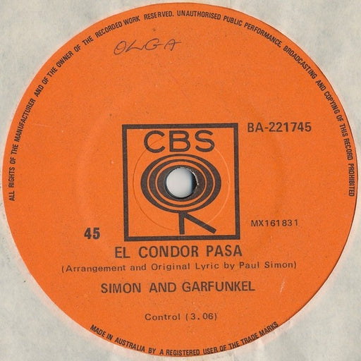 Simon & Garfunkel – El Condor Pasa (LP, Vinyl Record Album)