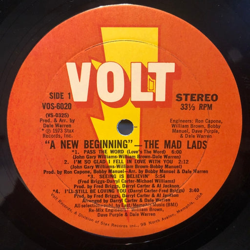 The Mad Lads – A New Beginning (LP, Vinyl Record Album)