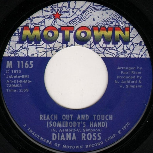 Diana Ross – Reach Out And Touch (Somebody's Hand) (LP, Vinyl Record Album)