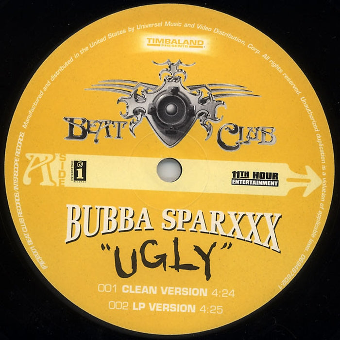 Bubba Sparxxx – Ugly (LP, Vinyl Record Album)