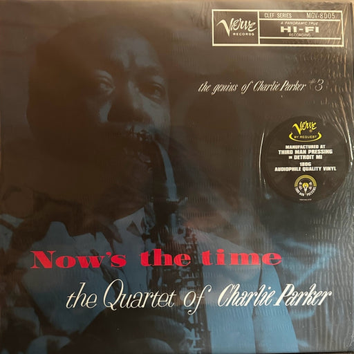 The Charlie Parker Quartet – Now's The Time (LP, Vinyl Record Album)