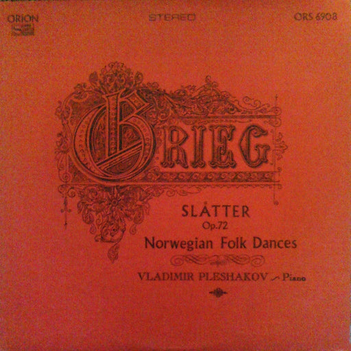 Edvard Grieg, Vladimir Pleshakov – Slåtter, Op. 72 Norwegian Folk Dances (LP, Vinyl Record Album)