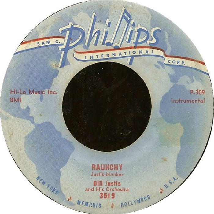 The Bill Justis Orchestra – Raunchy / The Midnite Man (LP, Vinyl Record Album)