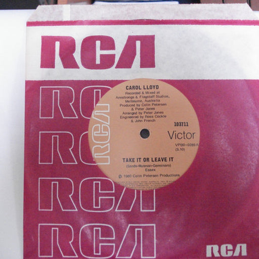 Carol Lloyd – Take It Or Leave It (LP, Vinyl Record Album)
