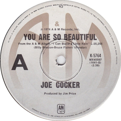 Joe Cocker – You Are So Beautiful (LP, Vinyl Record Album)