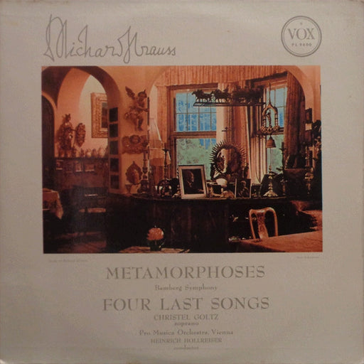Richard Strauss, Bamberger Symphoniker, Christel Goltz, Vienna Pro Musica Orchestra, Heinrich Hollreiser – Metamorphoses / Four Last Songs (LP, Vinyl Record Album)