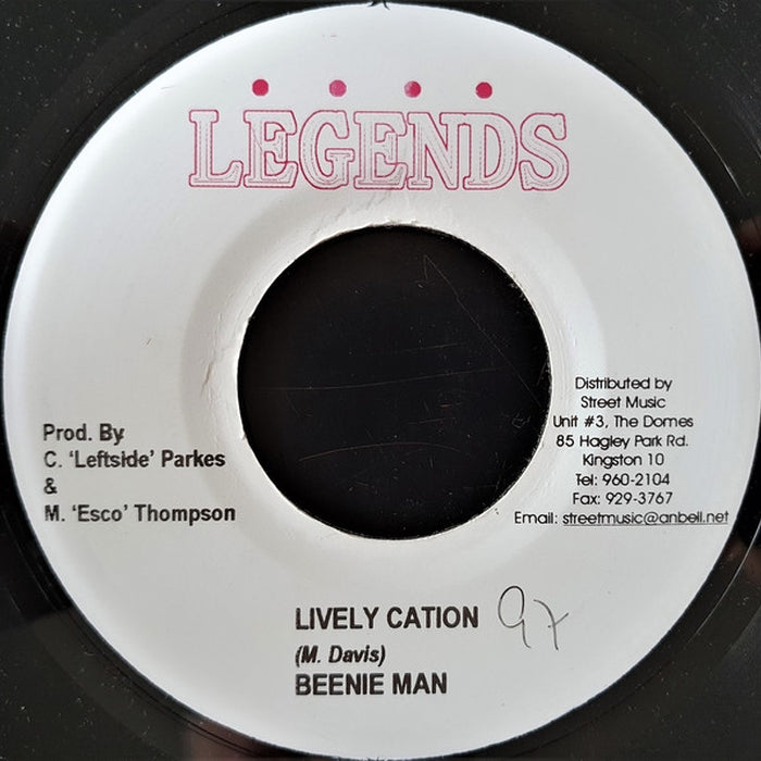 Beenie Man, Razor Black – Lively Cation / Dung Deh (LP, Vinyl Record Album)