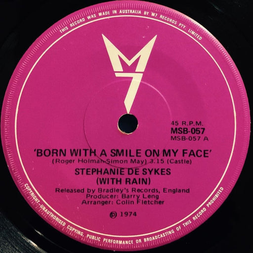 Stephanie De-Sykes, Rain – Born With A Smile On My Face (LP, Vinyl Record Album)