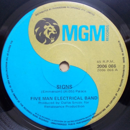 Five Man Electrical Band – Signs (LP, Vinyl Record Album)