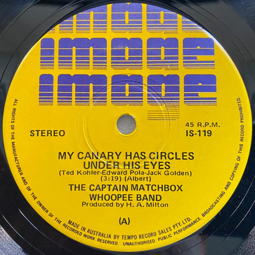 Captain Matchbox Whoopee Band – My Canary Has Circles Under His Eyes (LP, Vinyl Record Album)