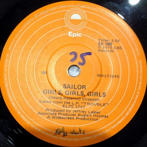 Sailor – Girls, Girls, Girls (LP, Vinyl Record Album)