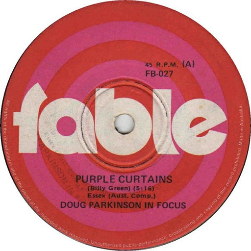 Doug Parkinson In Focus – Purple Curtains (LP, Vinyl Record Album)