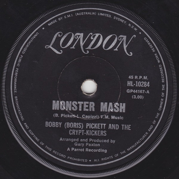 Bobby (Boris) Pickett And The Crypt-Kickers – Monster Mash (LP, Vinyl Record Album)