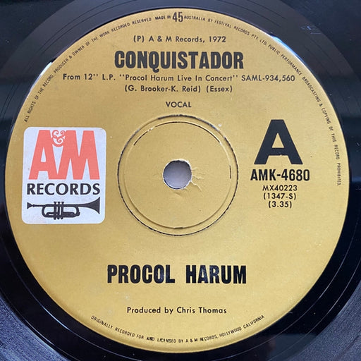Procol Harum – Conquistador (LP, Vinyl Record Album)
